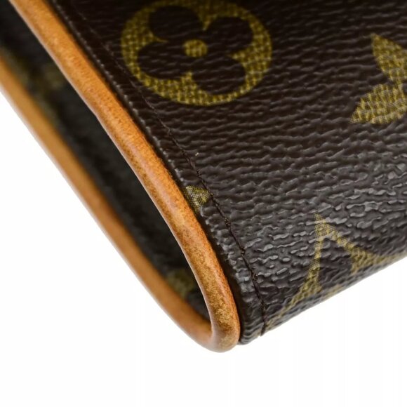 LOUIS VUITTON Pochette Twin PM 2Way Shoulder Clutch Bag Monogram M51854 30EC225 - Picture 14 of 16